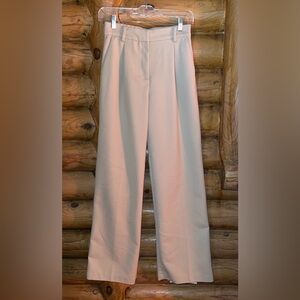 H&M - Cream Wide-Leg Trousers - Size US 2